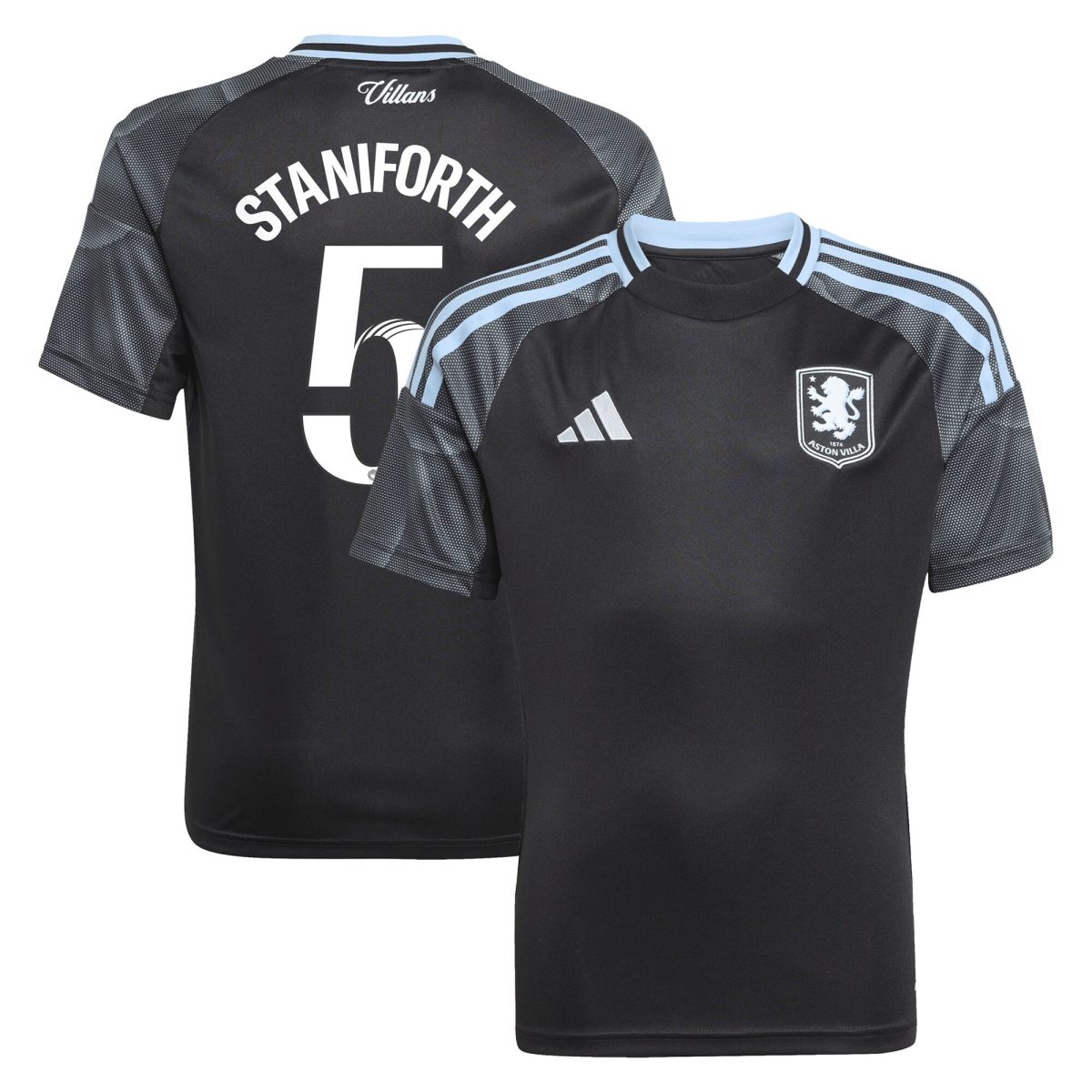 aston villa adidas wsl away shirt 2025-26 – kids with staniforth 5 printing Collection | Aston Villa Jerseys for True Fans