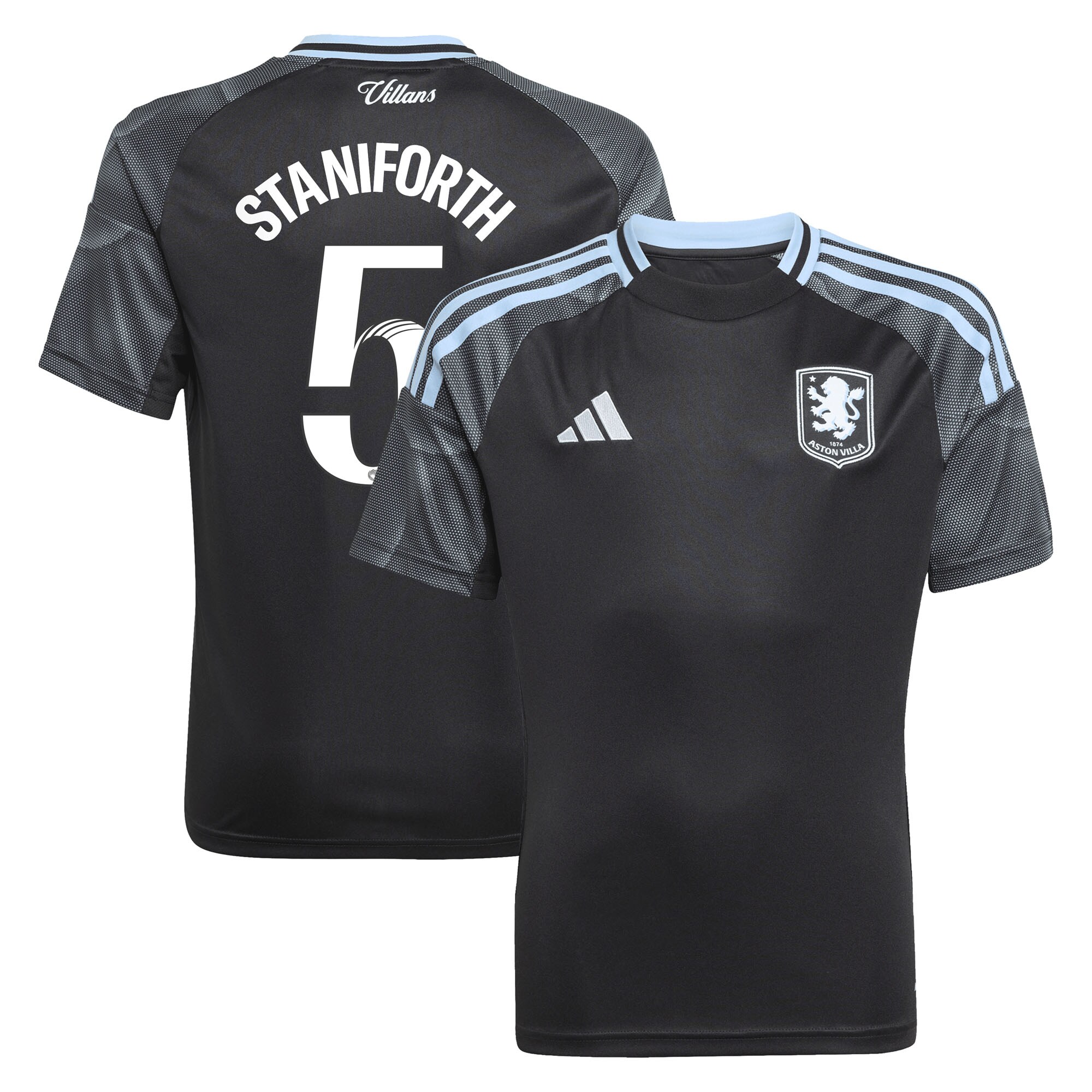 aston villa adidas wsl away shirt 2025-26 – kids with staniforth 5 printing Collection | Aston Villa Jerseys for True Fans