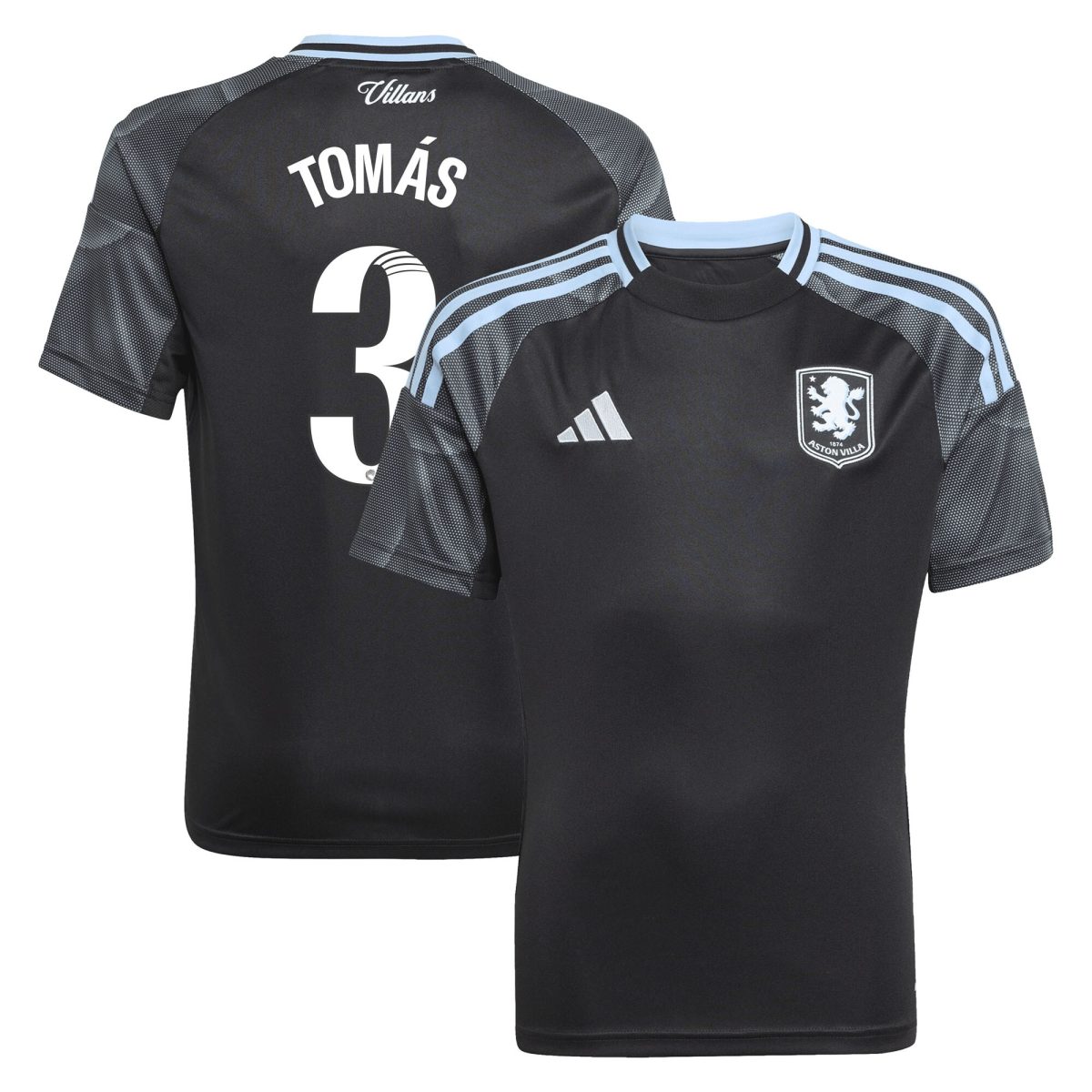 aston villa adidas wsl away shirt 2025-26 – kids with tomás 3 printing Collection | Aston Villa Jerseys for True Fans