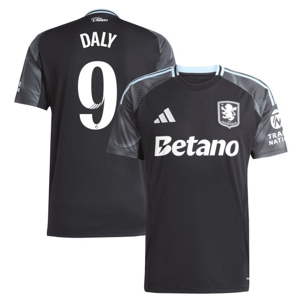 aston villa adidas wsl away shirt 2025-26 with daly 9 printing Collection | Aston Villa Jerseys for True Fans