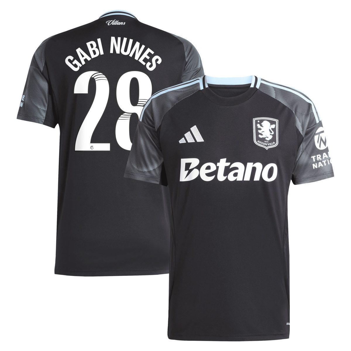 aston villa adidas wsl away shirt 2025-26 with gabi nunes 28 printing Collection | Aston Villa Jerseys for True Fans