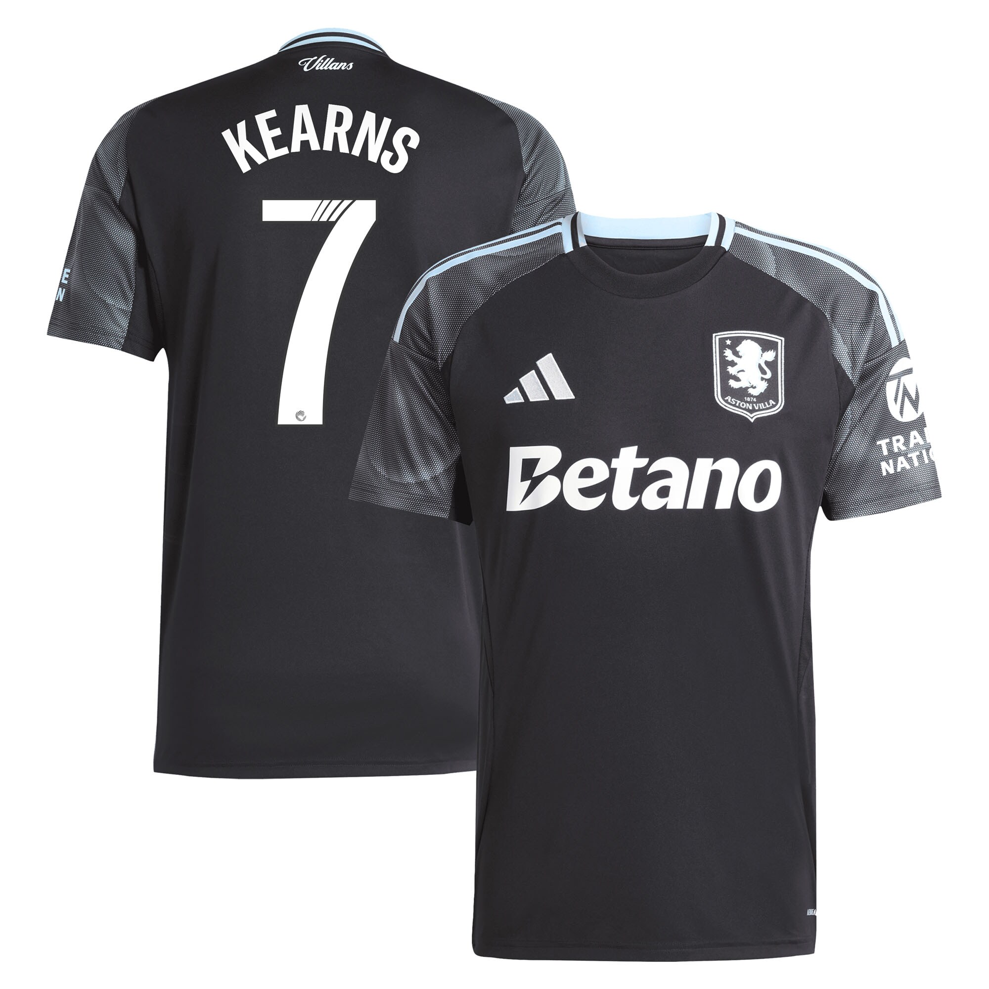 aston villa adidas wsl away shirt 2025-26 with kearns 7 printing Collection | Aston Villa Jerseys for True Fans