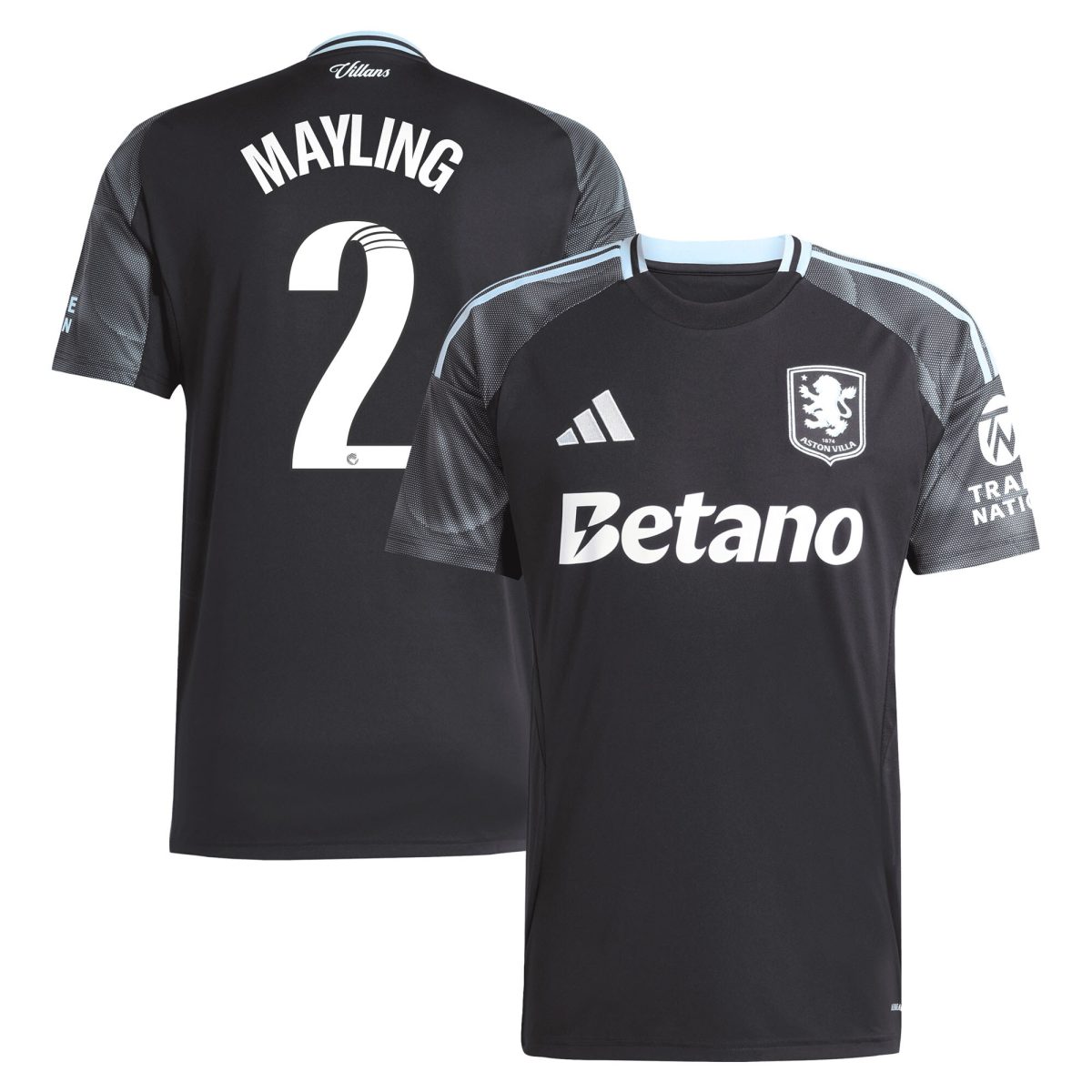 aston villa adidas wsl away shirt 2025-26 with mayling 2 printing Collection | Aston Villa Jerseys for True Fans