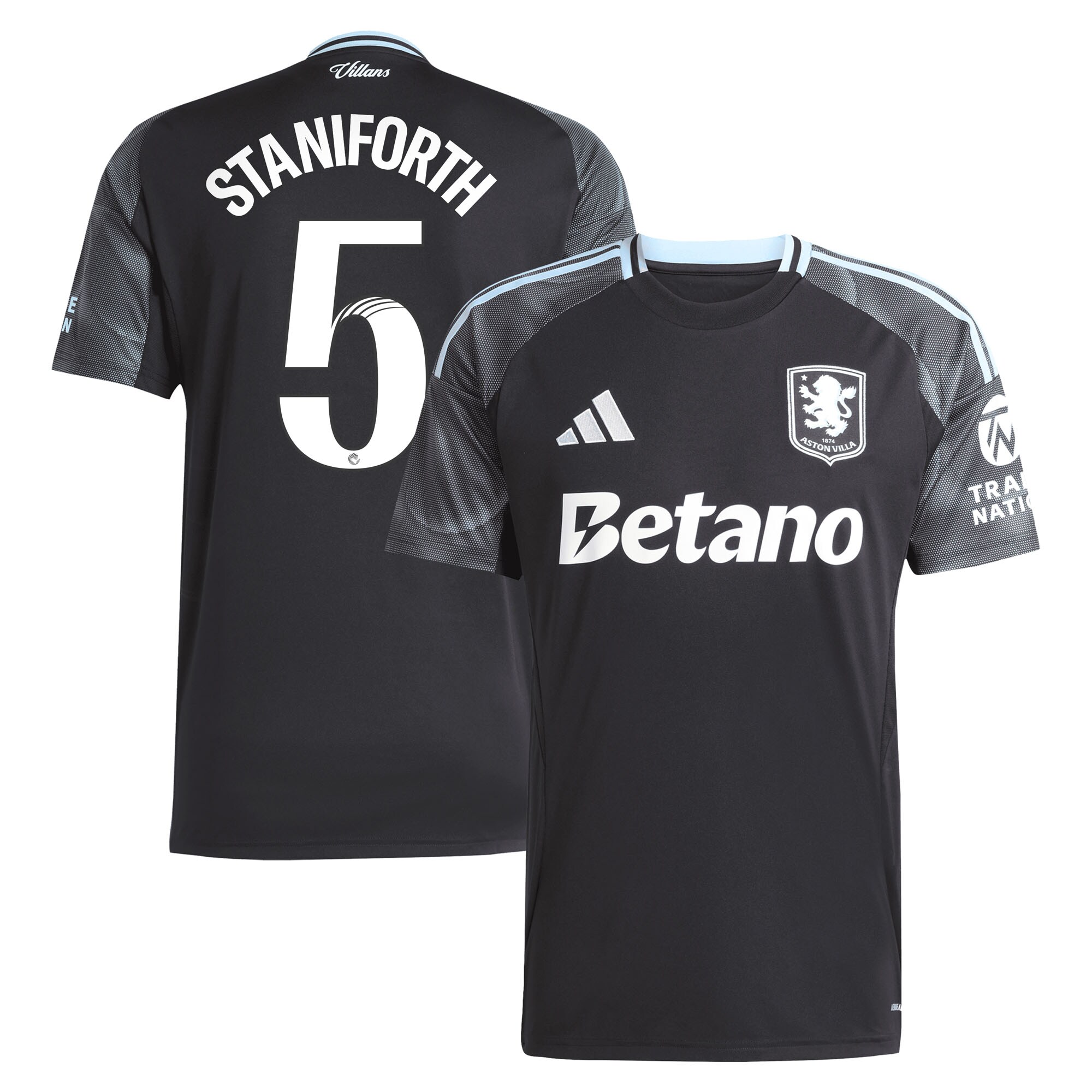 aston villa adidas wsl away shirt 2025-26 with staniforth 5 printing Collection | Aston Villa Jerseys for True Fans