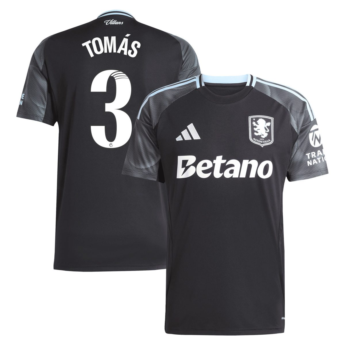 aston villa adidas wsl away shirt 2025-26 with tomás 3 printing Collection | Aston Villa Jerseys for True Fans