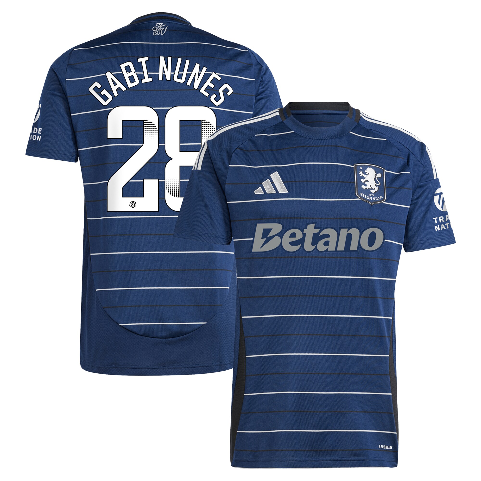 aston villa adidas wsl third shirt 2024-25 with gabi nunes 28 printing Collection | Aston Villa Jerseys for True Fans
