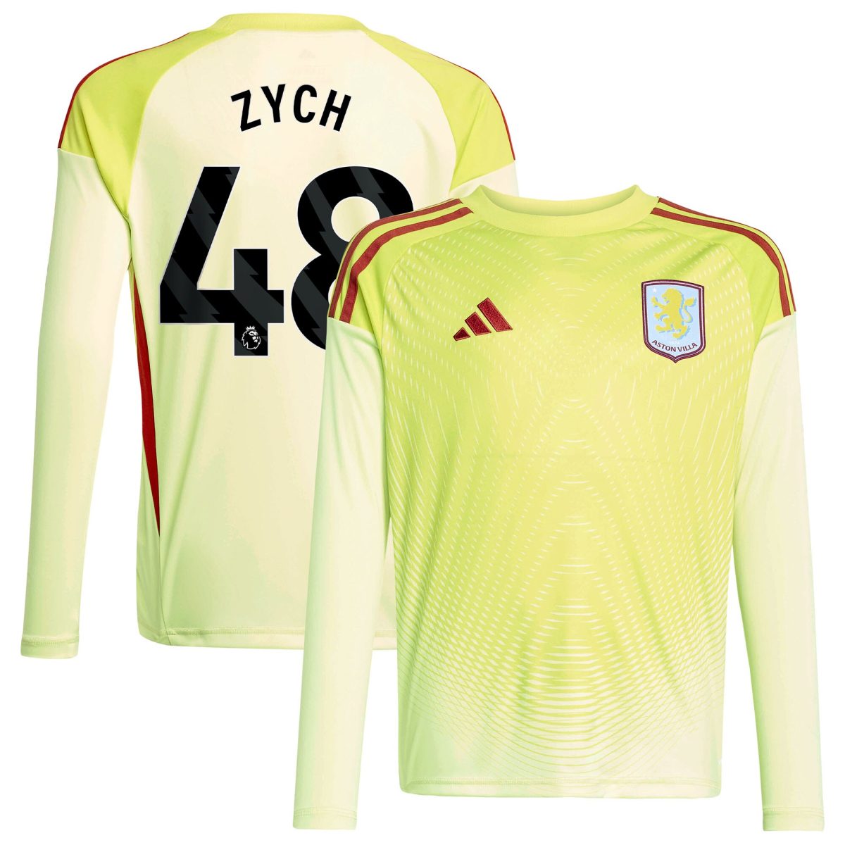 aston villa away goalkeeper shirt 2025-26 – kids with zych 48 printing Collection | Aston Villa Jerseys for True Fans
