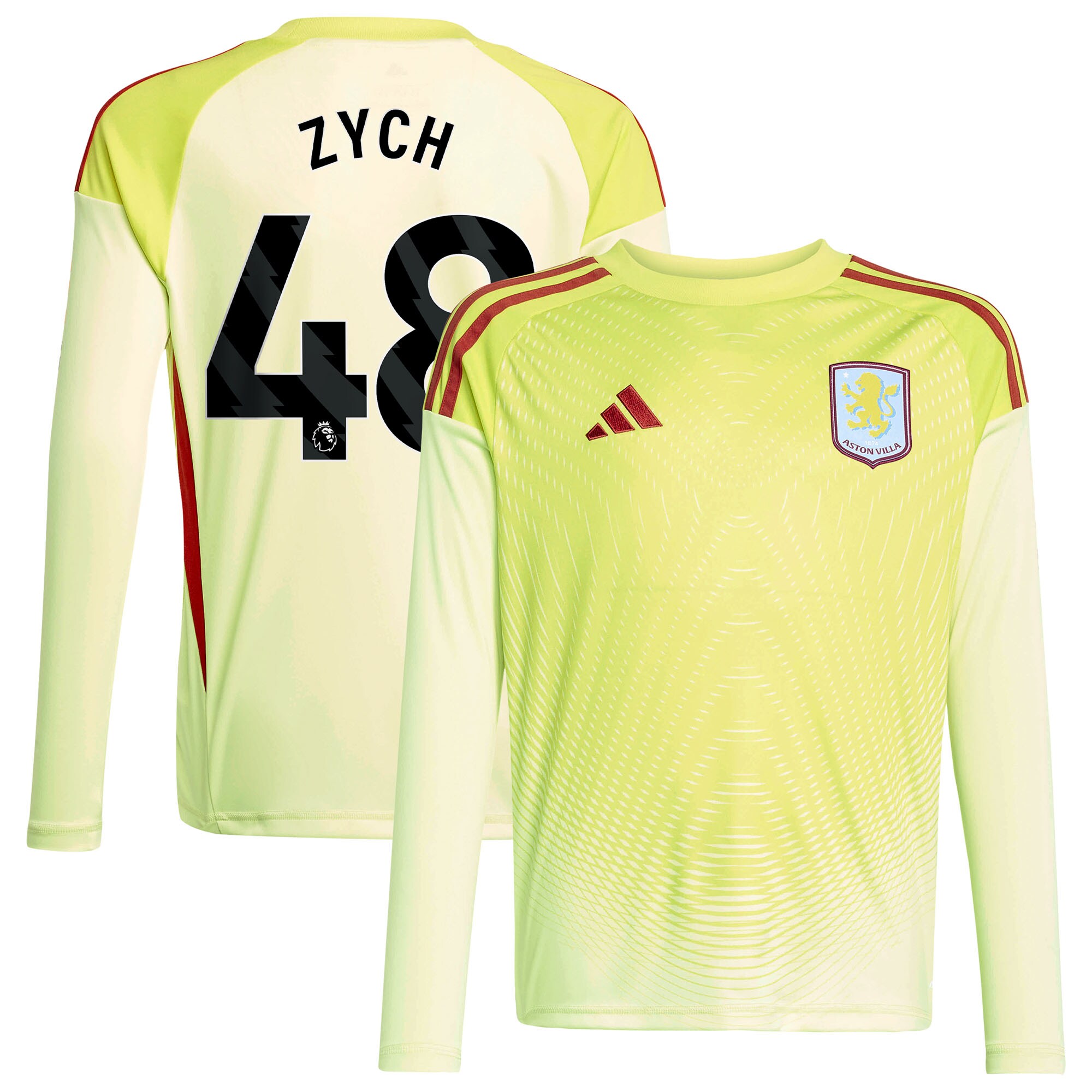 aston villa away goalkeeper shirt 2025-26 – kids with zych 48 printing Collection | Aston Villa Jerseys for True Fans