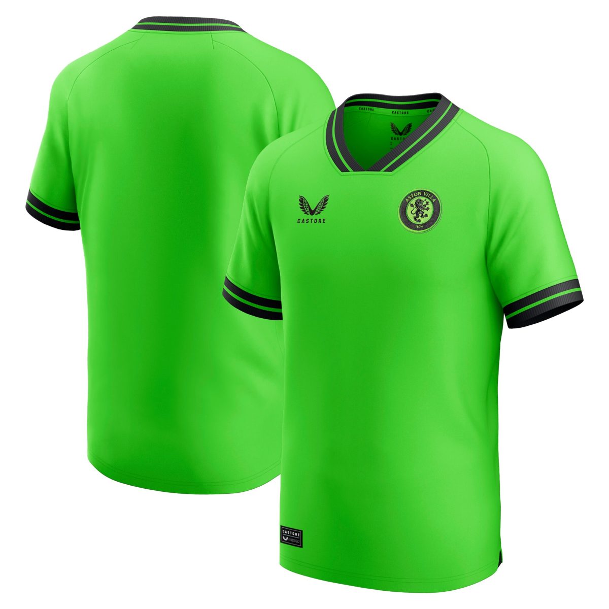 aston villa castore away goalkeeper shirt 2023-24 – kids with custom printing Collection | Aston Villa Jerseys for True Fans