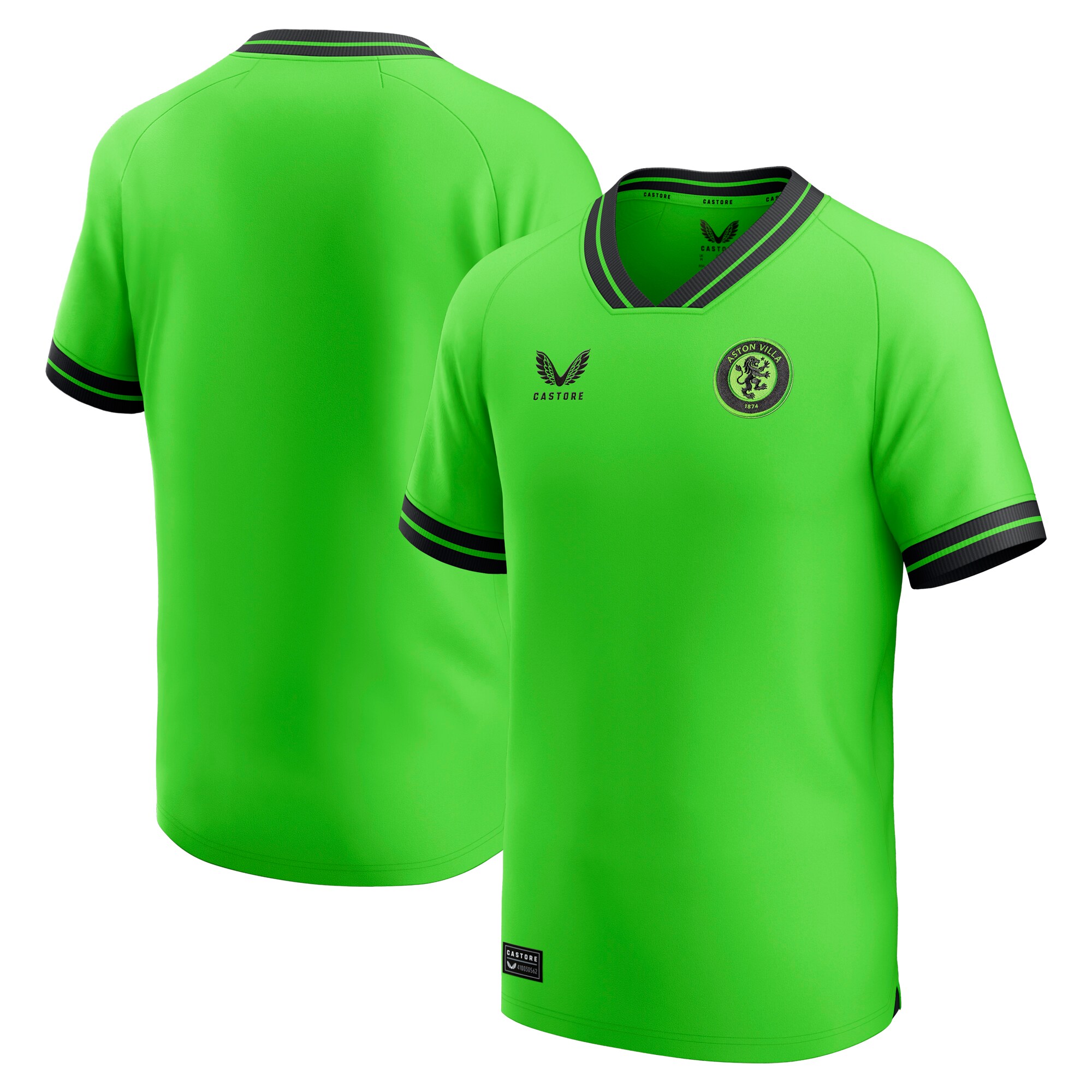aston villa castore away goalkeeper shirt 2023-24 – kids with custom printing Collection | Aston Villa Jerseys for True Fans