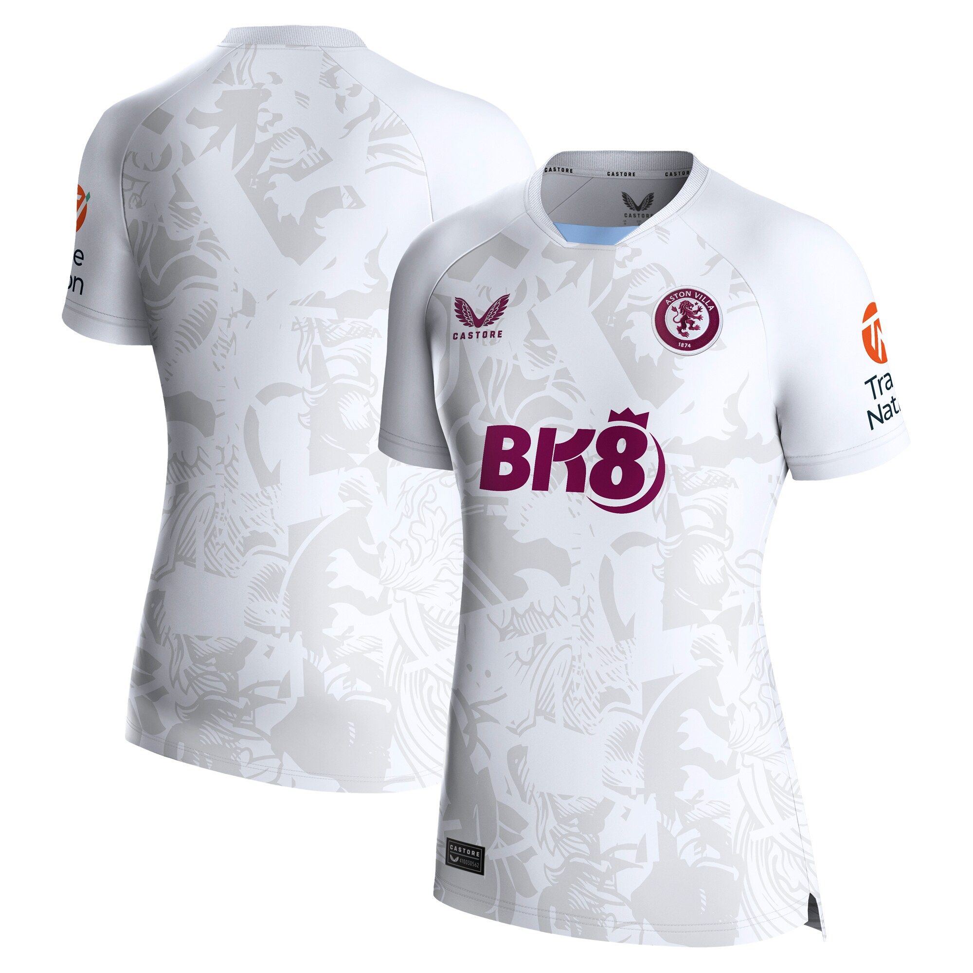 aston villa castore away shirt 2023-24 – womens with custom printing Collection | Aston Villa Jerseys for True Fans