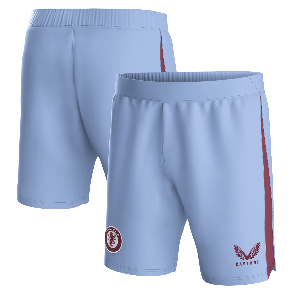 aston villa castore away shorts 2023-24 – kids with custom printing Collection | Aston Villa Jerseys for True Fans