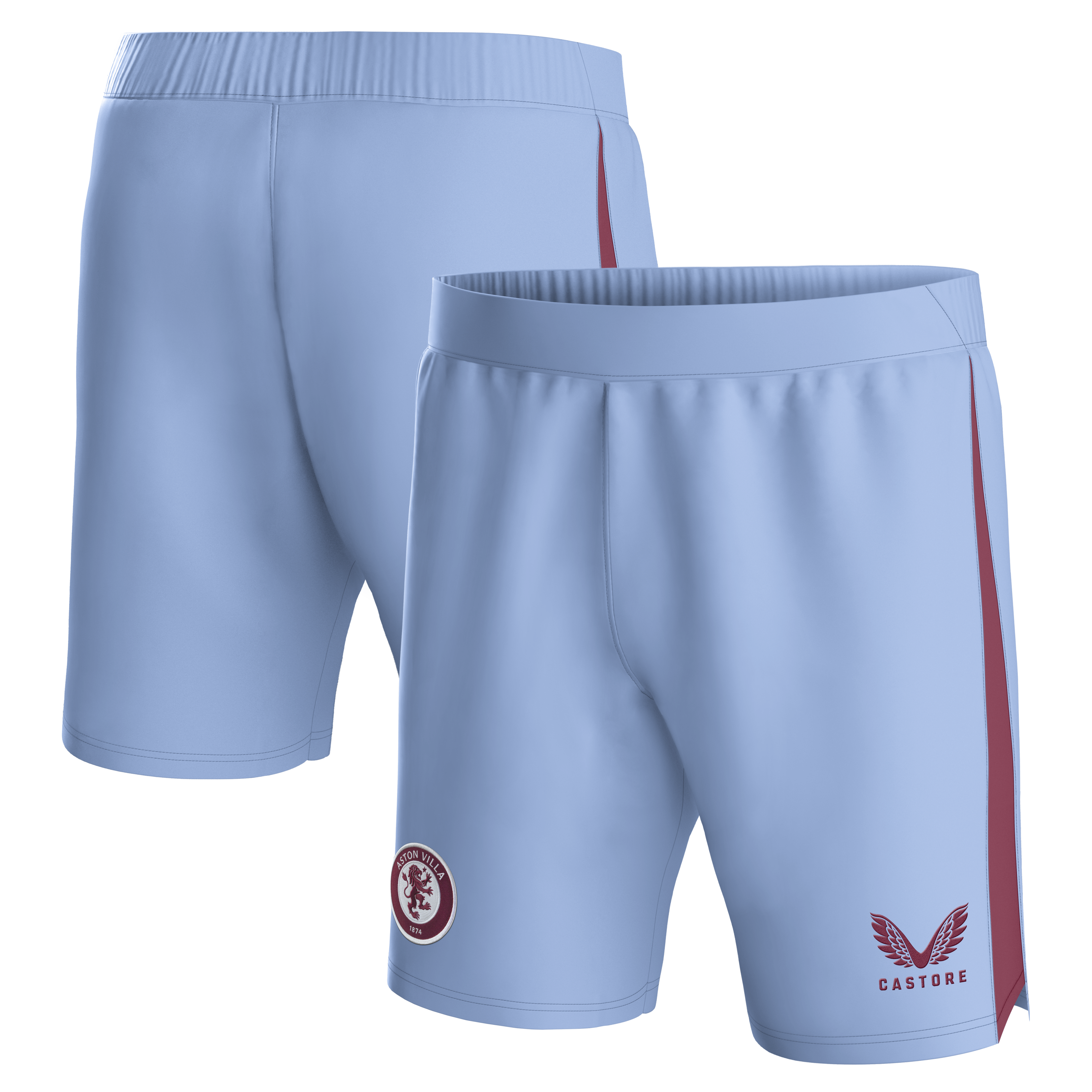 aston villa castore away shorts 2023-24 – kids with custom printing Collection | Aston Villa Jerseys for True Fans