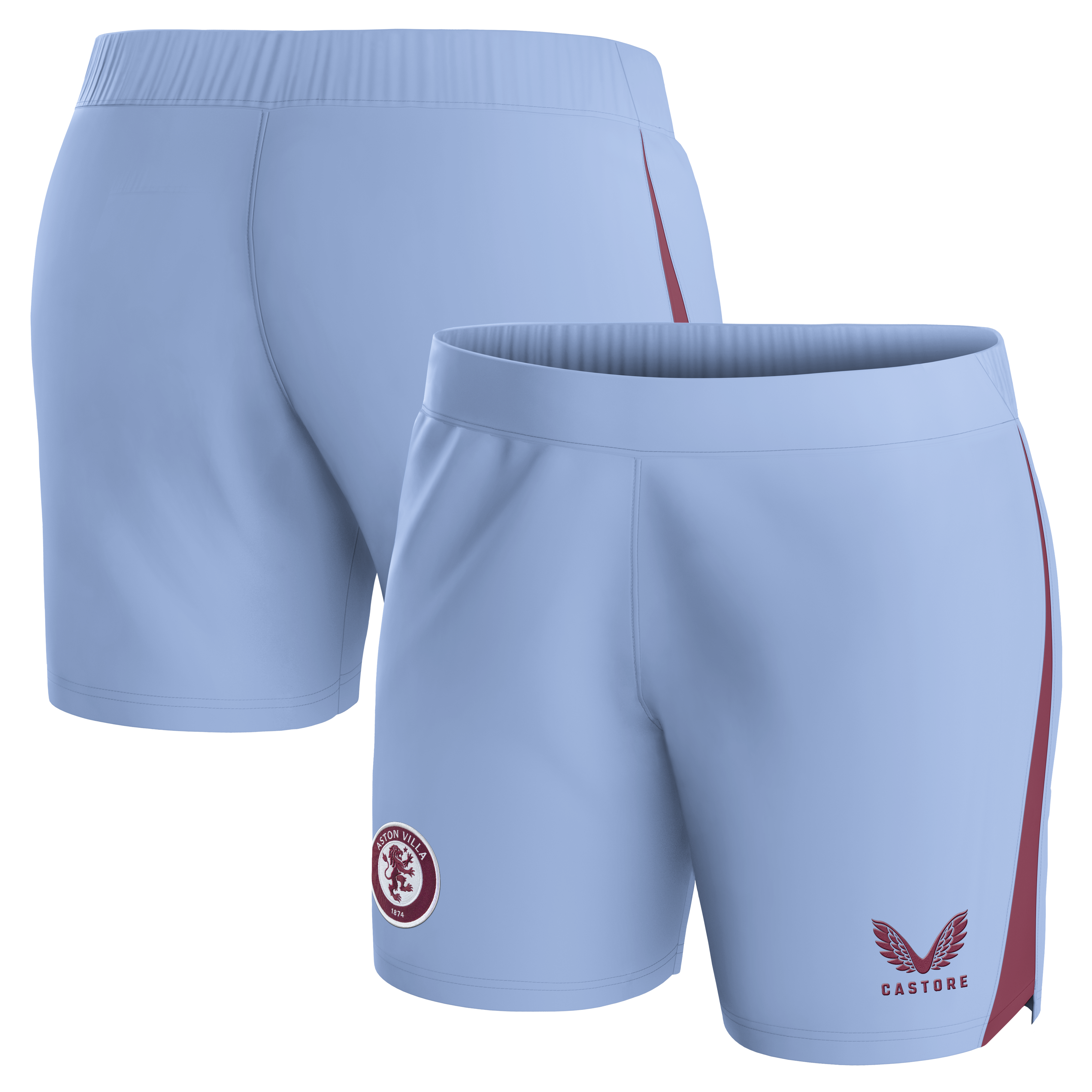 aston villa castore away shorts 2023-24 – womens with custom printing Collection | Aston Villa Jerseys for True Fans