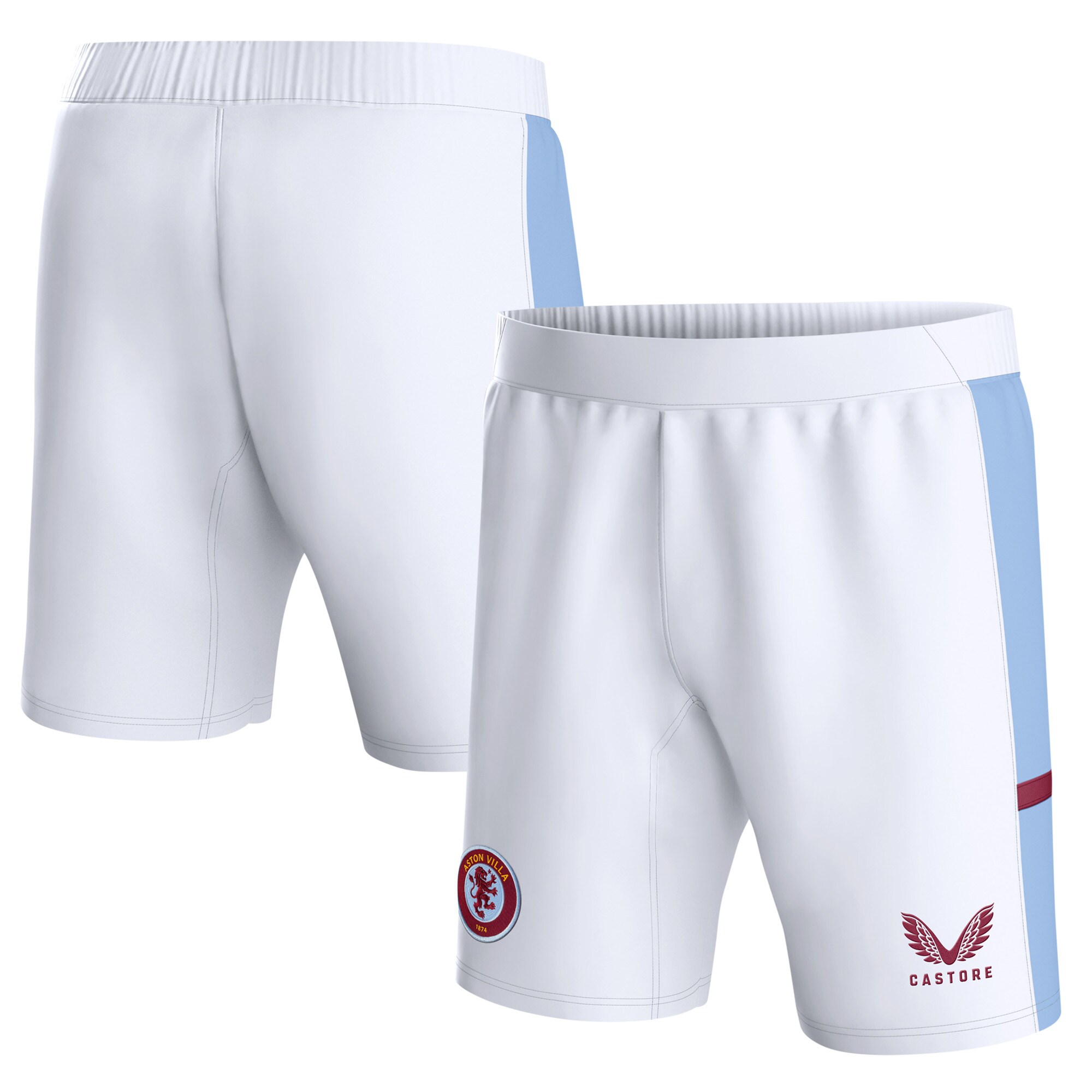 aston villa castore home shorts 2023-24 – kids with custom printing Collection | Aston Villa Jerseys for True Fans