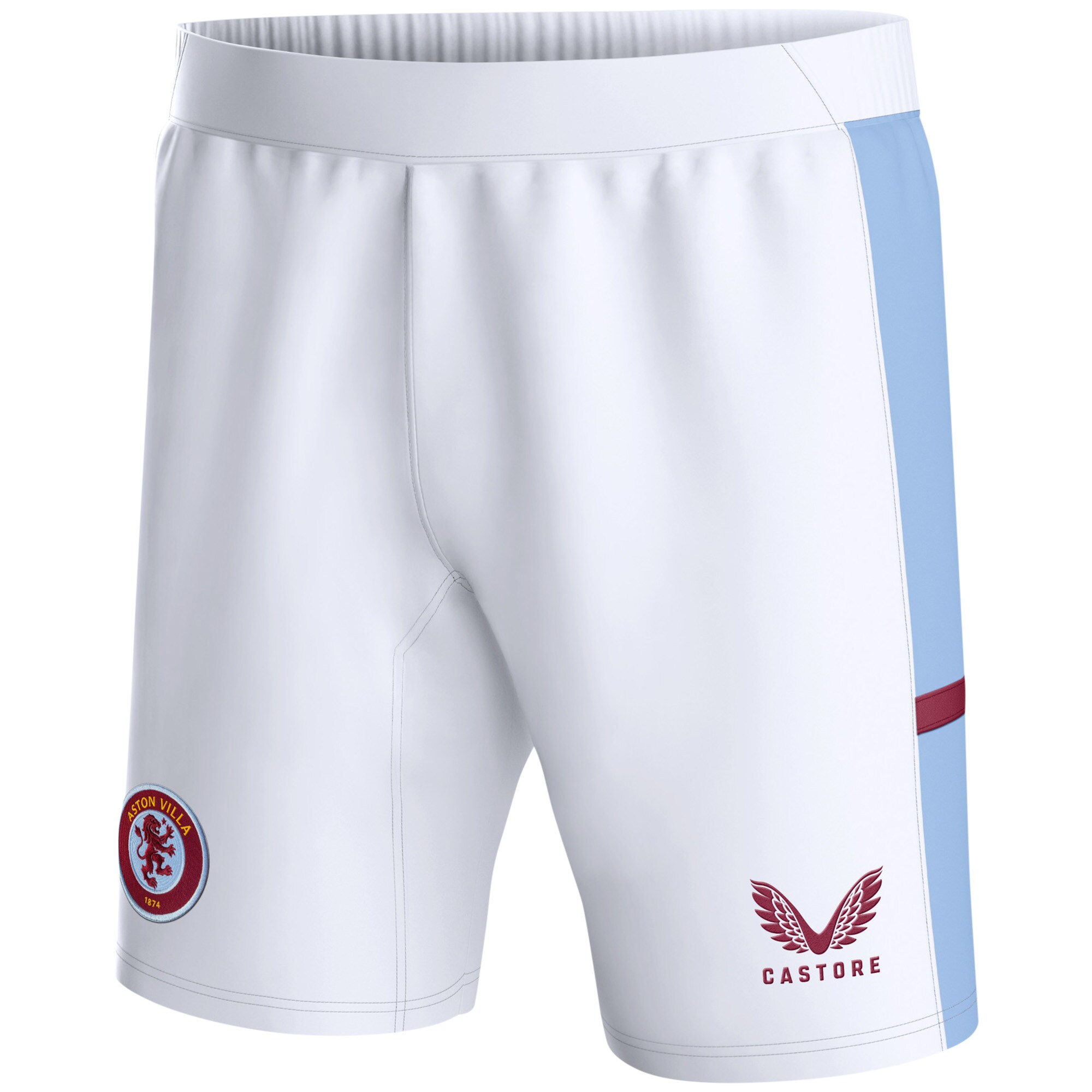 aston villa castore home shorts 2023-24 – kids with custom printing Collection | Aston Villa Jerseys for True Fans