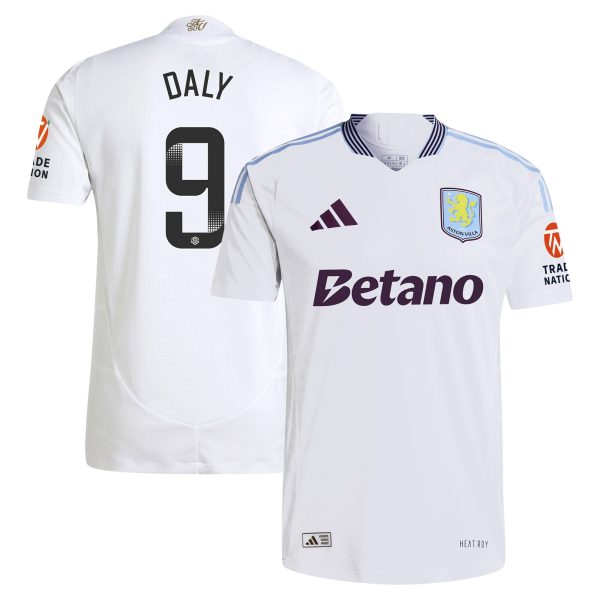 aston villa wsl adidas away authentic shirt 2024-25 with daly 9 printing Collection | Aston Villa Jerseys for True Fans