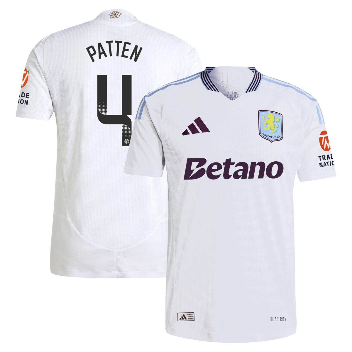 aston villa wsl adidas away authentic shirt 2024-25 with patten 4 printing Collection | Aston Villa Jerseys for True Fans