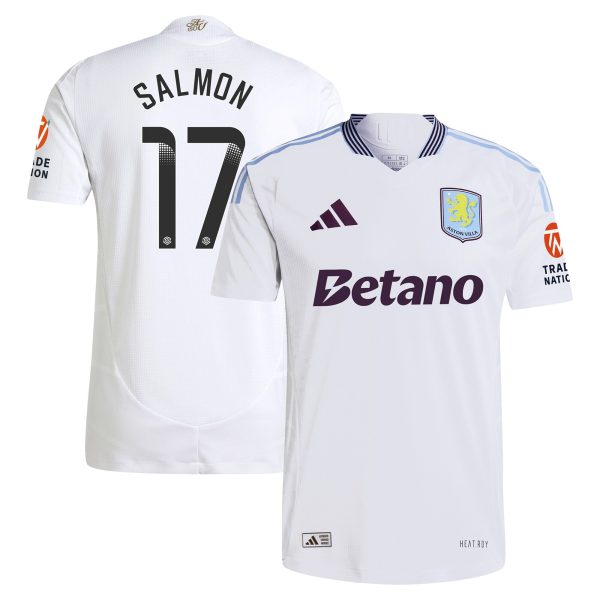 aston villa wsl adidas away authentic shirt 2024-25 with salmon 17 printing Collection | Aston Villa Jerseys for True Fans