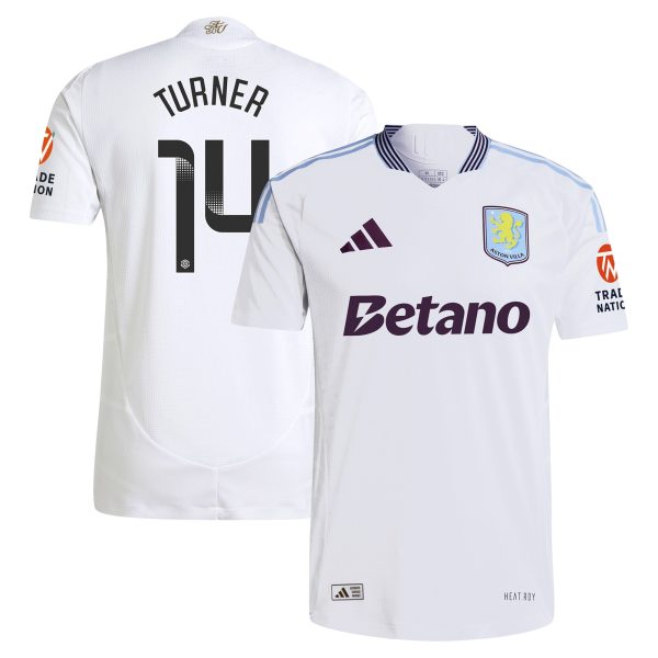 aston villa wsl adidas away authentic shirt 2024-25 with turner 14 printing Collection | Aston Villa Jerseys for True Fans