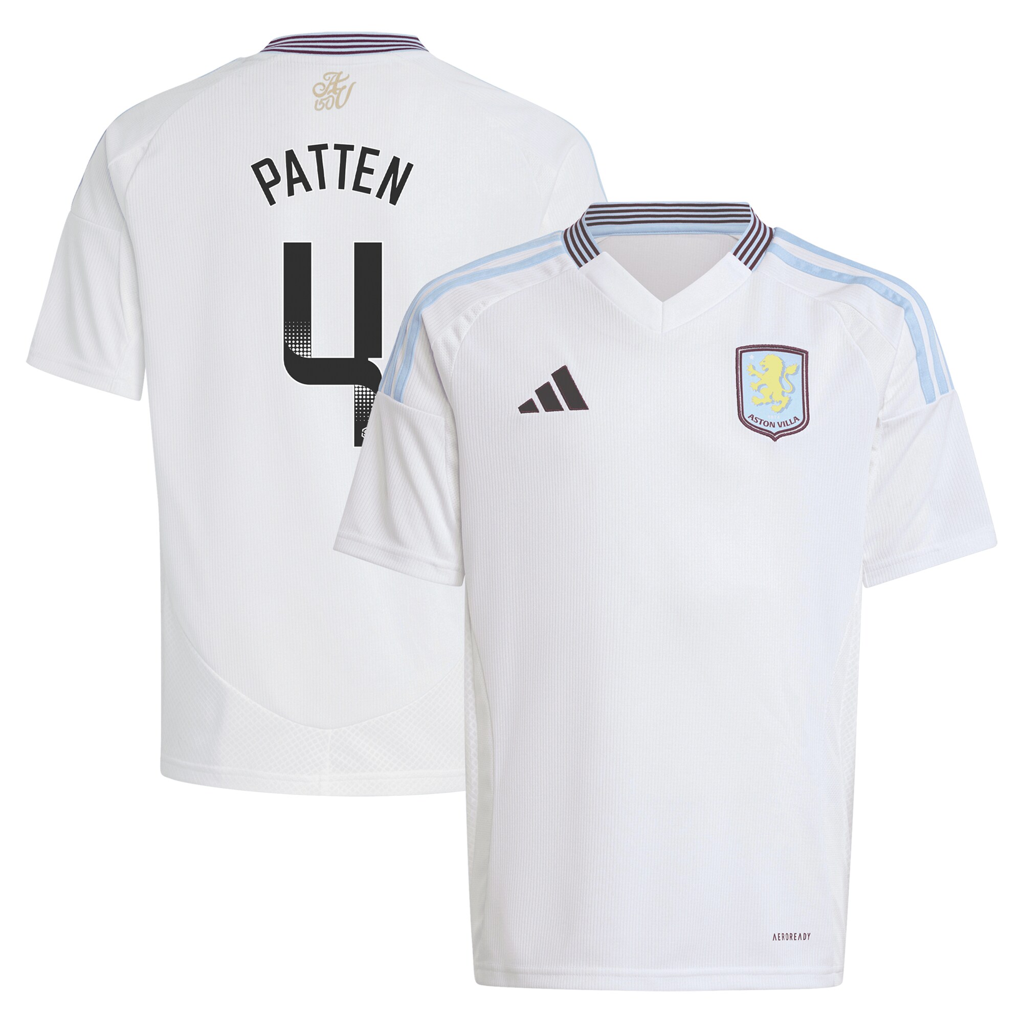 aston villa wsl adidas away shirt 2024-25 – kids with patten 4 printing Collection | Aston Villa Jerseys for True Fans