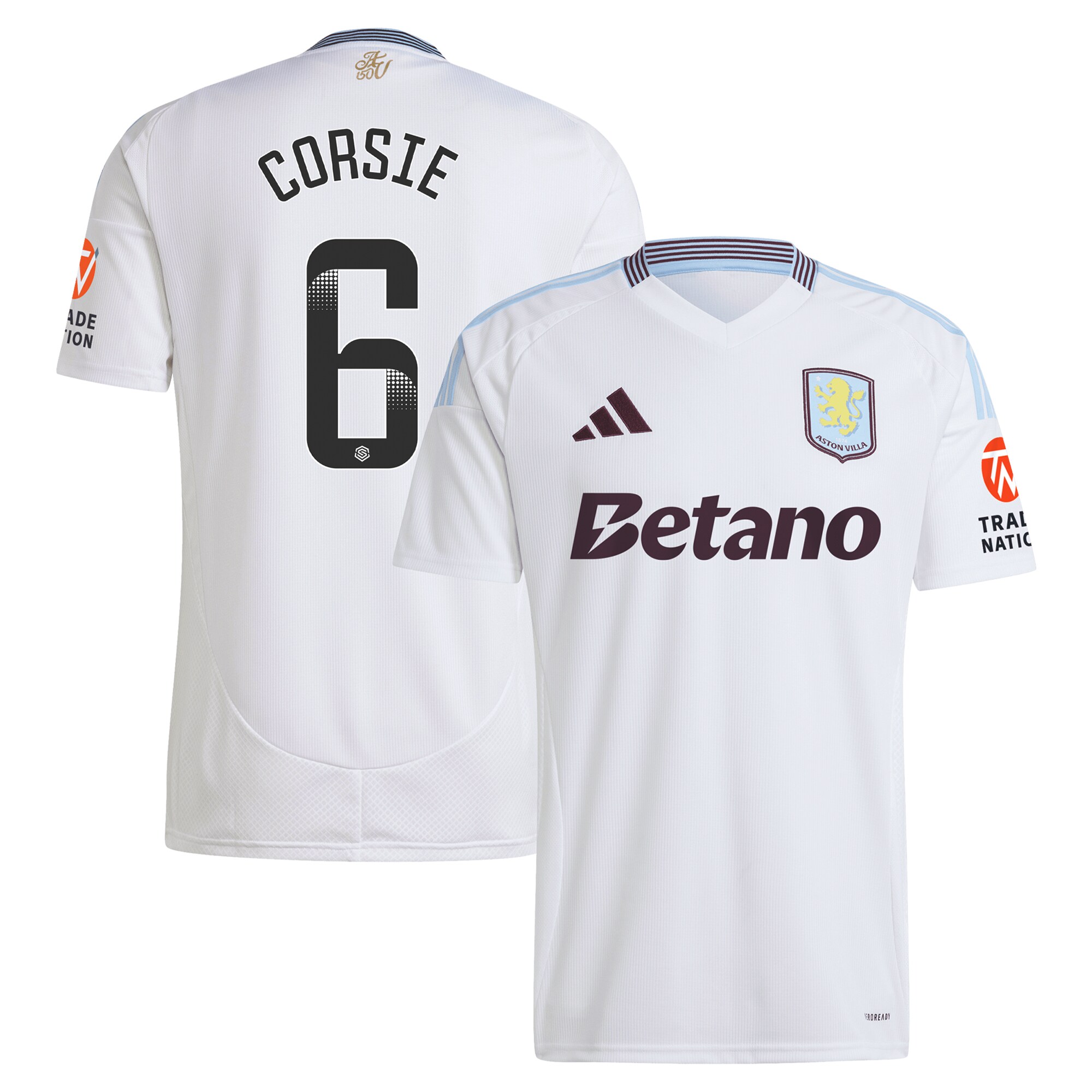 aston villa wsl adidas away shirt 2024-25 with corsie 6 printing Collection | Aston Villa Jerseys for True Fans