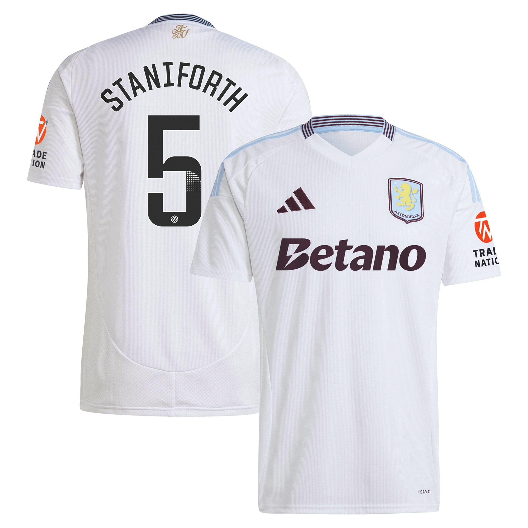 aston villa wsl adidas away shirt 2024-25 with staniforth 5 printing Collection | Aston Villa Jerseys for True Fans