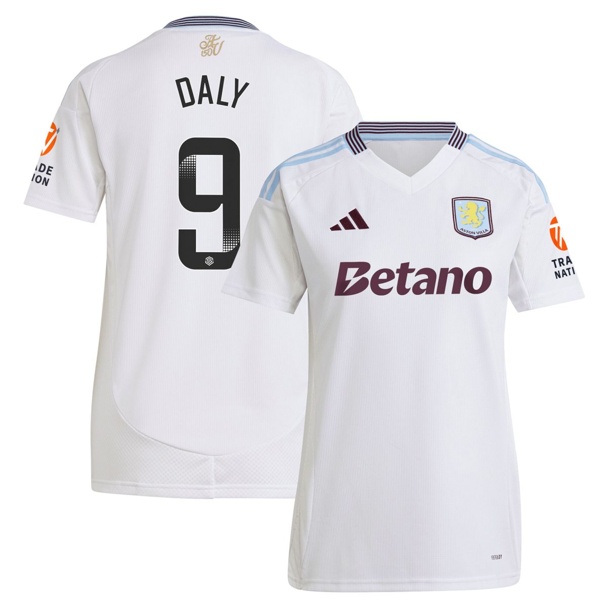 aston villa wsl adidas away shirt 2024-25 – womens with daly 9 printing Collection | Aston Villa Jerseys for True Fans
