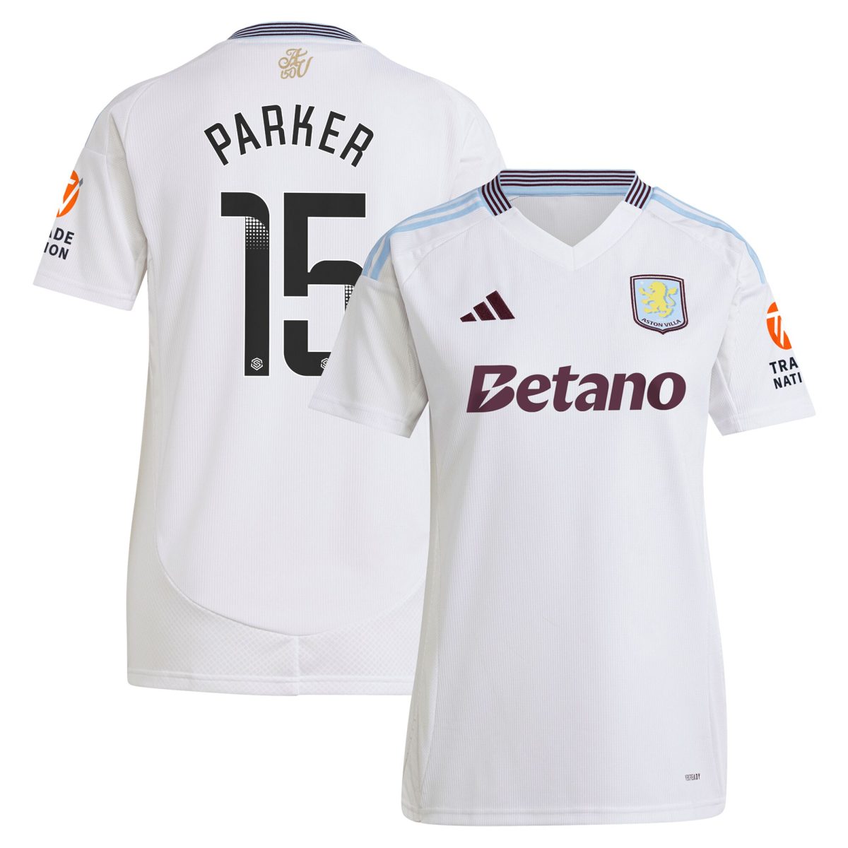 aston villa wsl adidas away shirt 2024-25 – womens with parker 15 printing Collection | Aston Villa Jerseys for True Fans
