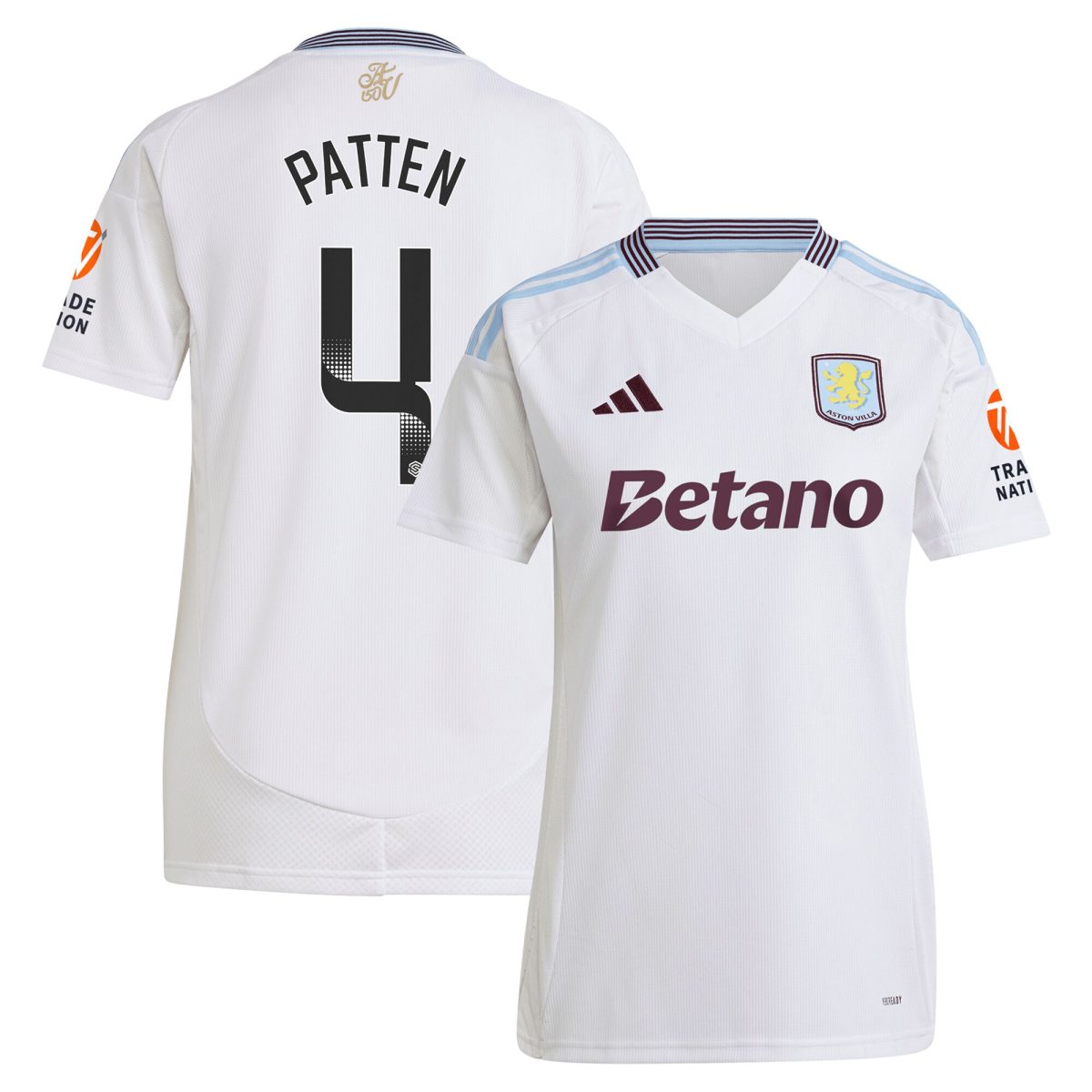 aston villa wsl adidas away shirt 2024-25 – womens with patten 4 printing Collection | Aston Villa Jerseys for True Fans