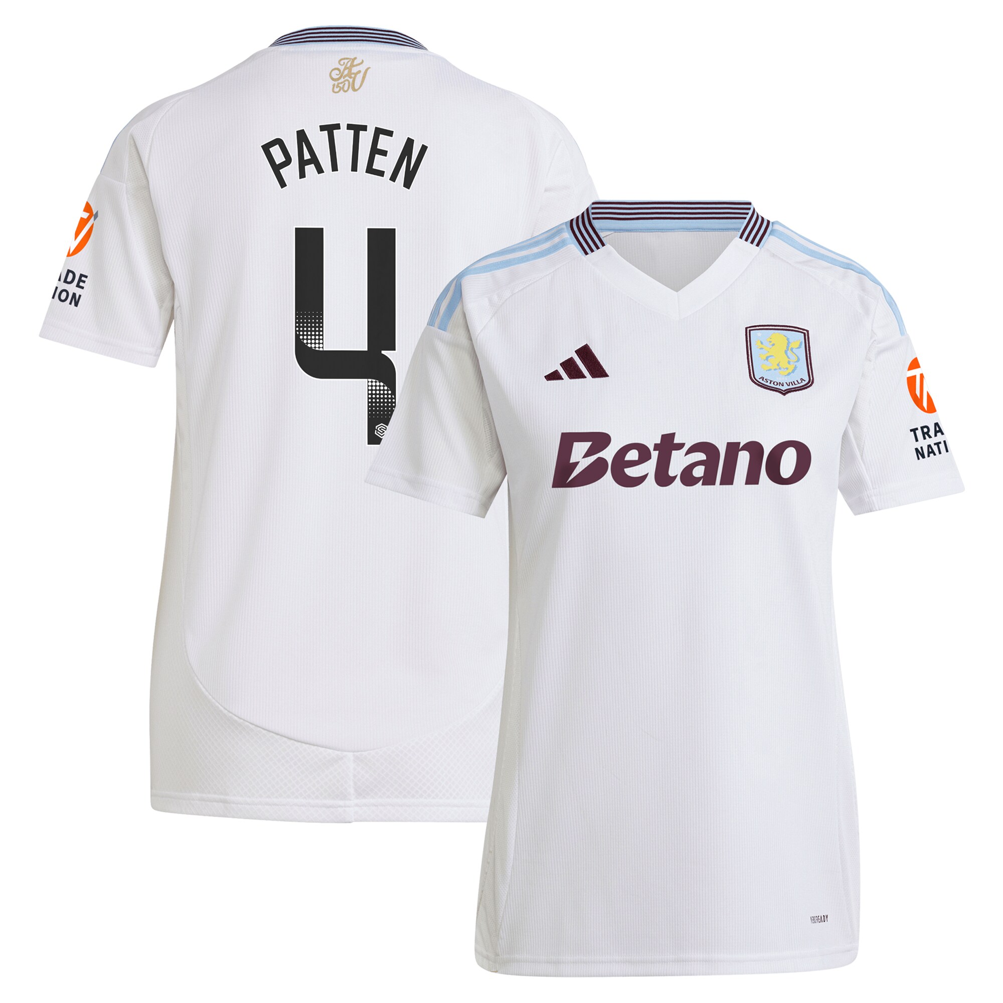 aston villa wsl adidas away shirt 2024-25 – womens with patten 4 printing Collection | Aston Villa Jerseys for True Fans