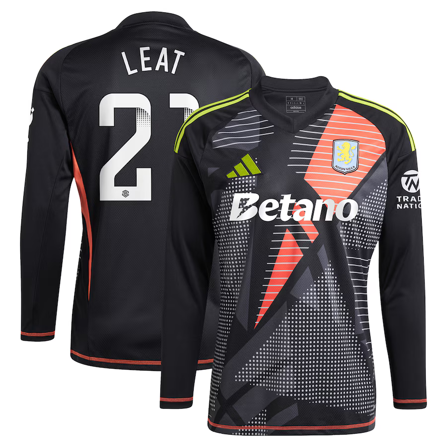 aston villa wsl adidas goalkeeper shirt 2024-25 – long sleeve with leat 21 printing – 202030947 Collection | Aston Villa Jerseys for True Fans