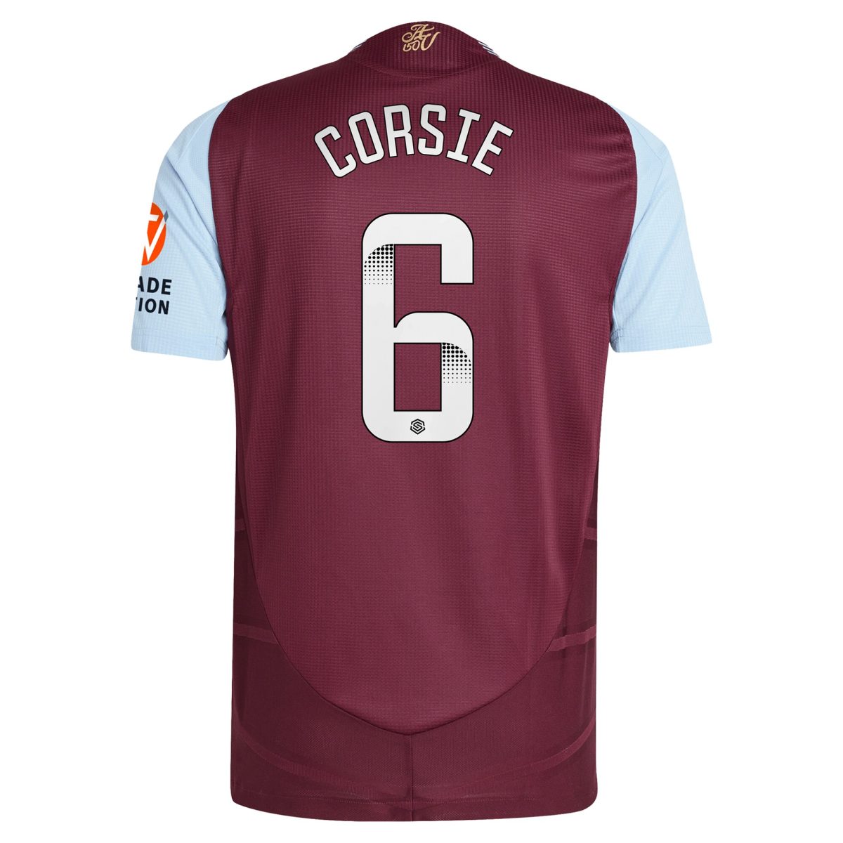 aston villa wsl adidas home authentic shirt 2024-25 with corsie 6 printing Collection | Aston Villa Jerseys for True Fans