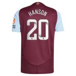 aston villa wsl adidas home authentic shirt 2024-25 with hanson 20 printing Collection | Aston Villa Jerseys for True Fans