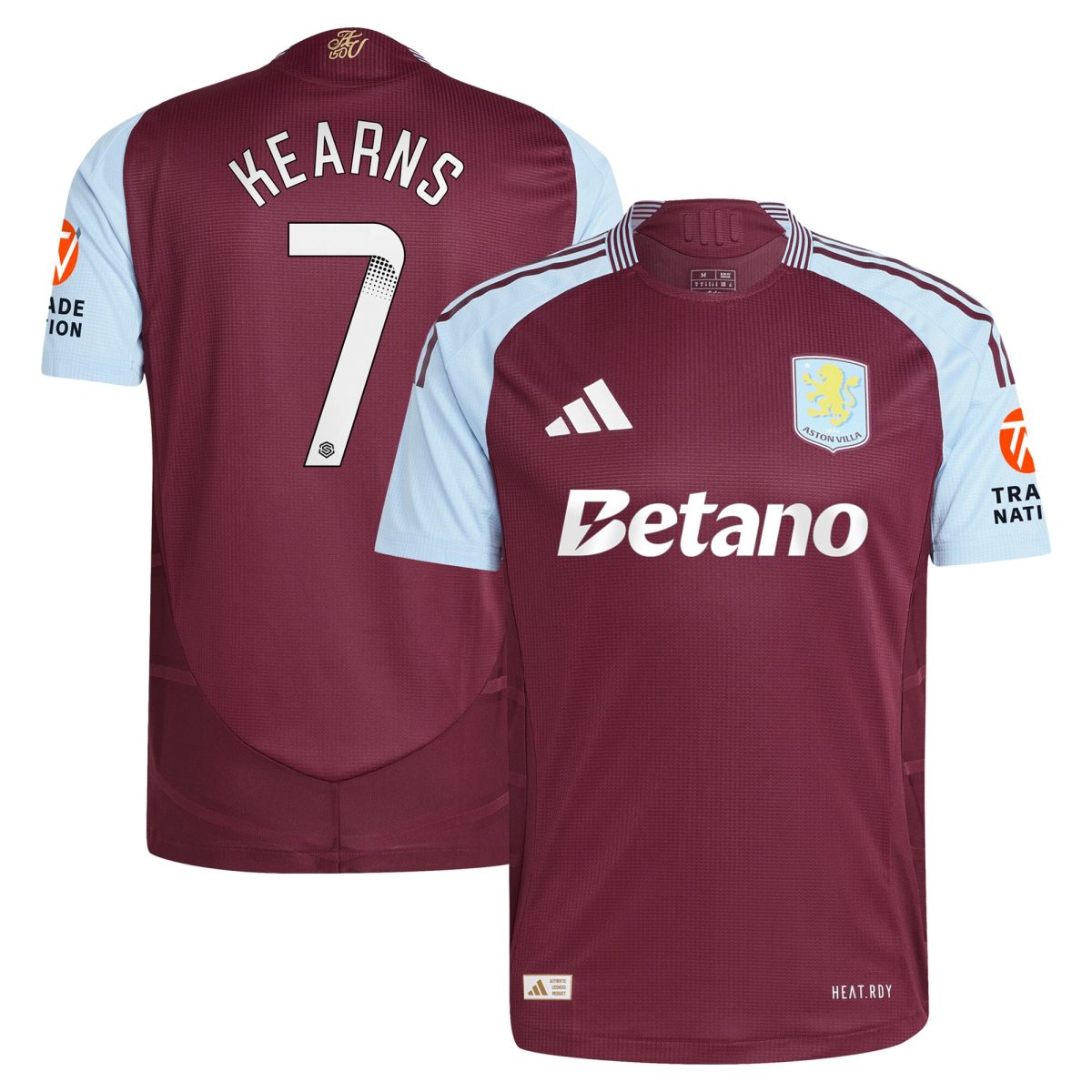 aston villa wsl adidas home authentic shirt 2024-25 with kearns 7 printing Collection | Aston Villa Jerseys for True Fans