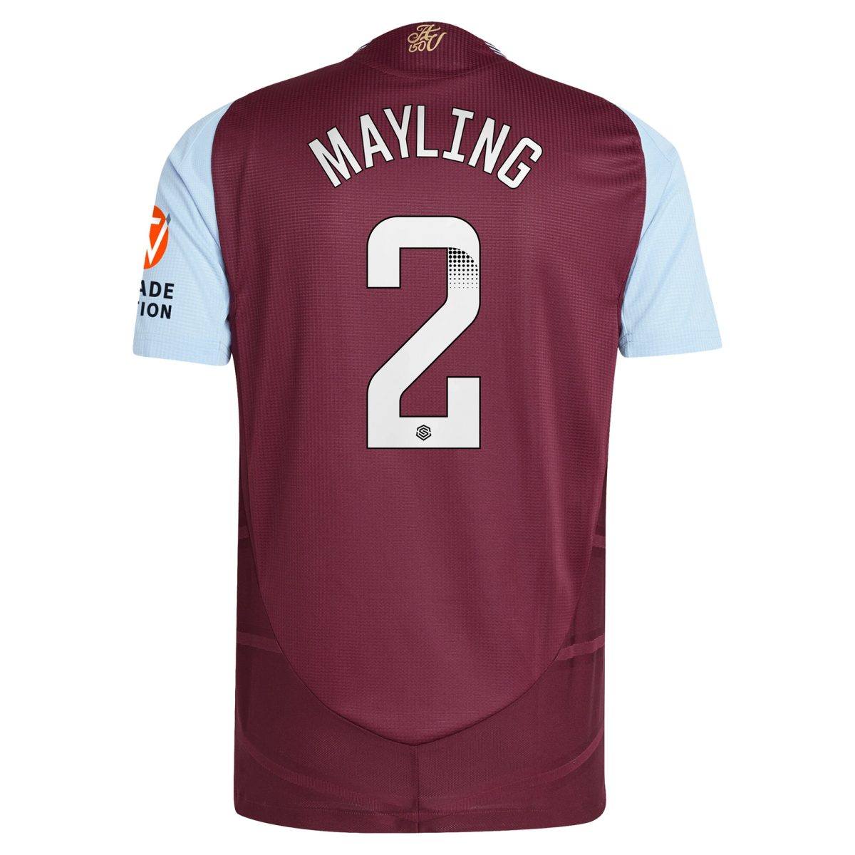 aston villa wsl adidas home authentic shirt 2024-25 with mayling 2 printing Collection | Aston Villa Jerseys for True Fans