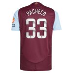 aston villa wsl adidas home authentic shirt 2024-25 with pacheco 33 printing Collection | Aston Villa Jerseys for True Fans