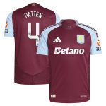 aston villa wsl adidas home authentic shirt 2024-25 with patten 4 printing Collection | Aston Villa Jerseys for True Fans
