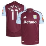 aston villa wsl adidas home authentic shirt 2024-25 with robinson 11 printing Collection | Aston Villa Jerseys for True Fans