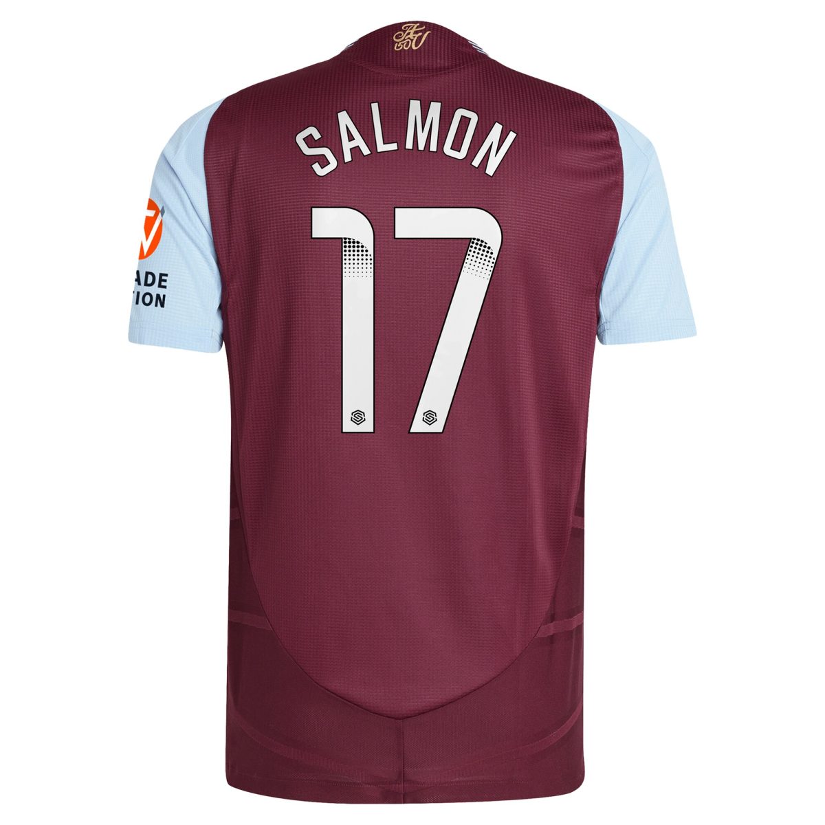 aston villa wsl adidas home authentic shirt 2024-25 with salmon 17 printing Collection | Aston Villa Jerseys for True Fans