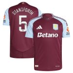 aston villa wsl adidas home authentic shirt 2024-25 with staniforth 5 printing Collection | Aston Villa Jerseys for True Fans