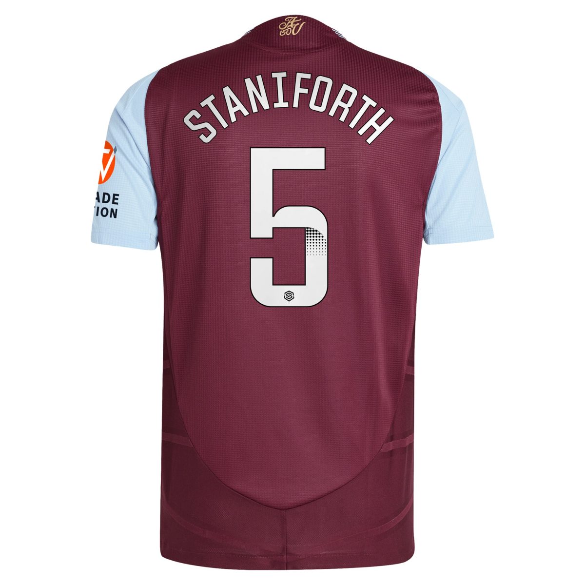 aston villa wsl adidas home authentic shirt 2024-25 with staniforth 5 printing Collection | Aston Villa Jerseys for True Fans