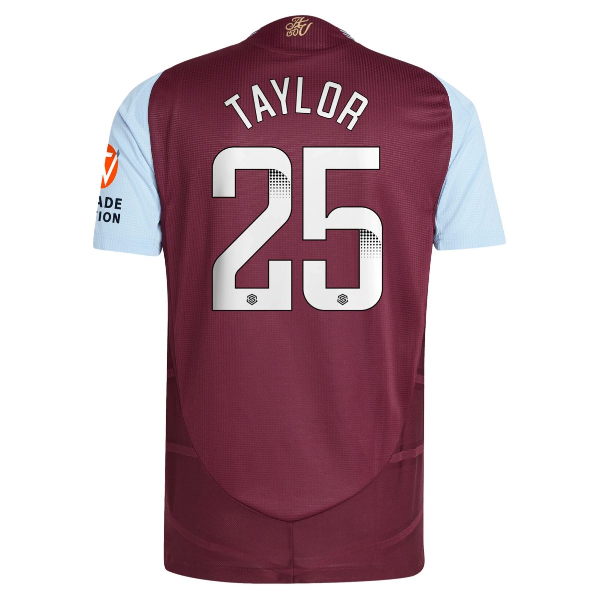 aston villa wsl adidas home authentic shirt 2024-25 with taylor 25 printing Collection | Aston Villa Jerseys for True Fans