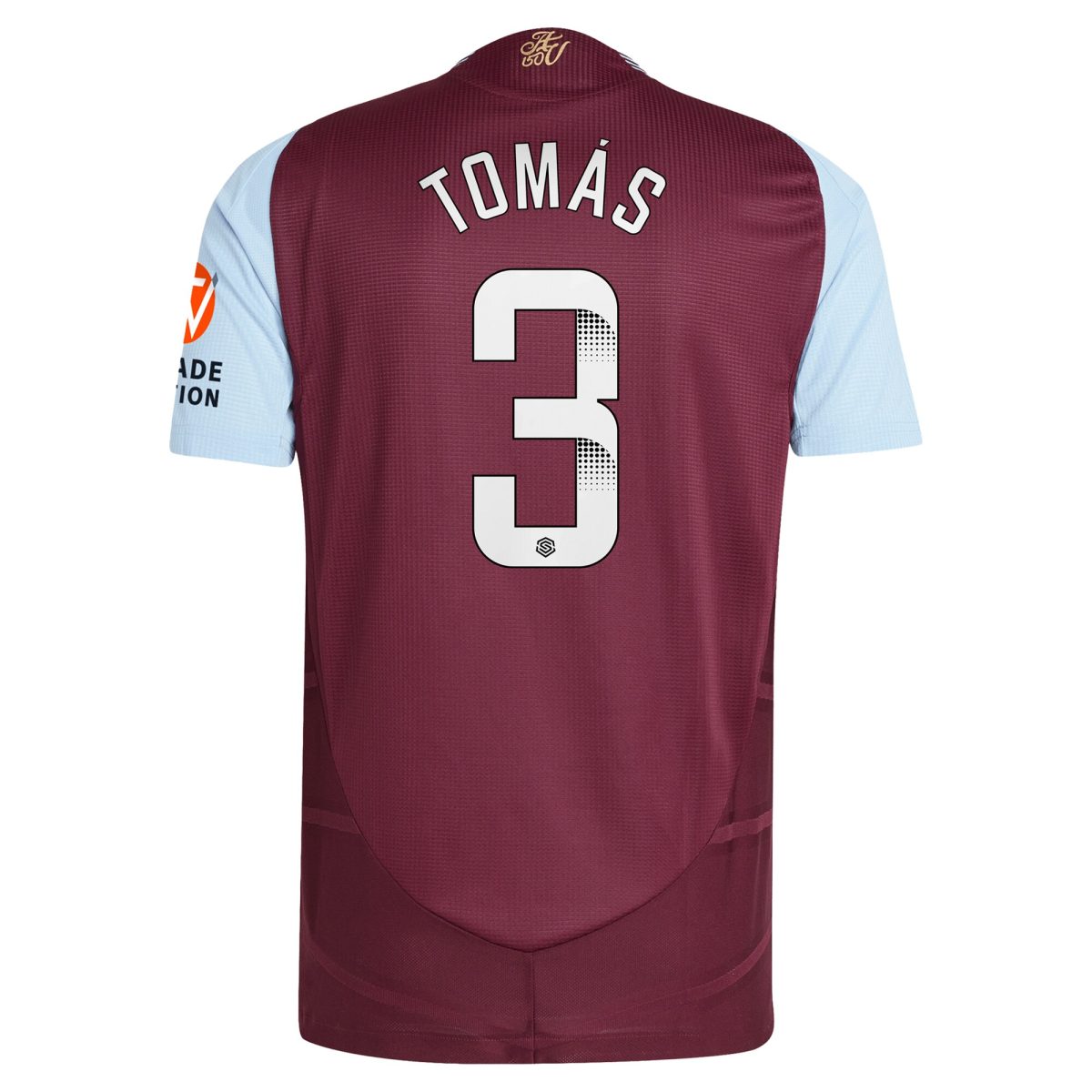 aston villa wsl adidas home authentic shirt 2024-25 with tomás 3 printing Collection | Aston Villa Jerseys for True Fans