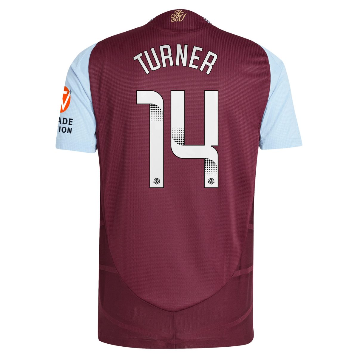 aston villa wsl adidas home authentic shirt 2024-25 with turner 14 printing Collection | Aston Villa Jerseys for True Fans