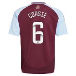 aston villa wsl adidas home shirt 2024-25 – kids with corsie 6 printing Collection | Aston Villa Jerseys for True Fans