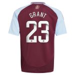 aston villa wsl adidas home shirt 2024-25 – kids with grant 23 printing Collection | Aston Villa Jerseys for True Fans