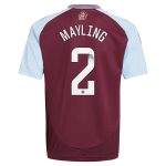 aston villa wsl adidas home shirt 2024-25 – kids with mayling 2 printing Collection | Aston Villa Jerseys for True Fans