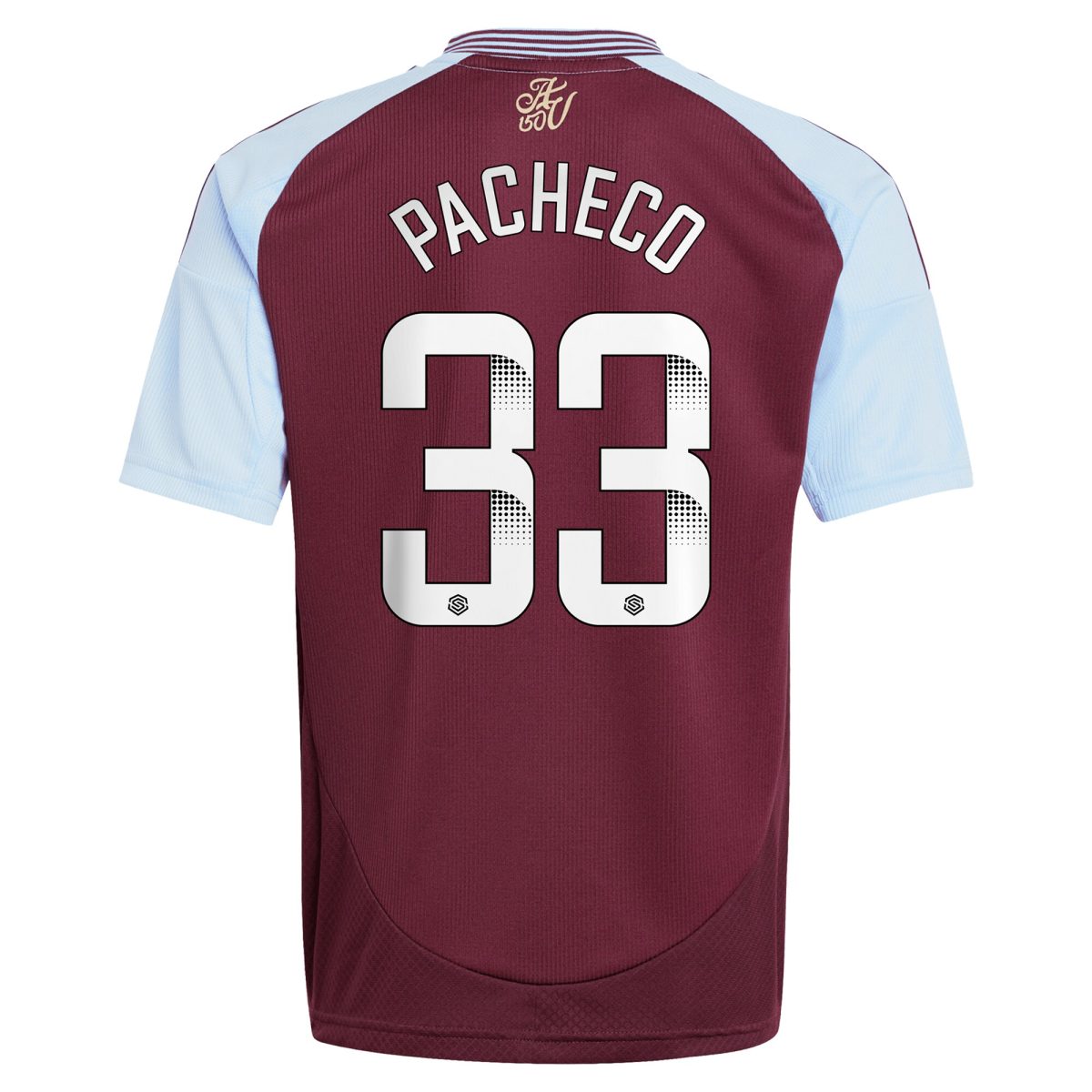 aston villa wsl adidas home shirt 2024-25 – kids with pacheco 33 printing Collection | Aston Villa Jerseys for True Fans