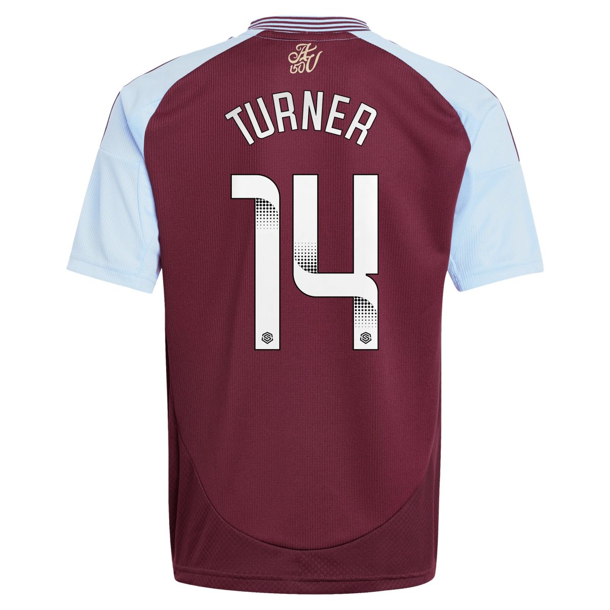 aston villa wsl adidas home shirt 2024-25 – kids with turner 14 printing Collection | Aston Villa Jerseys for True Fans